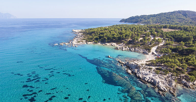 Les côtes de la Croatie et sa mer bleu turquoise