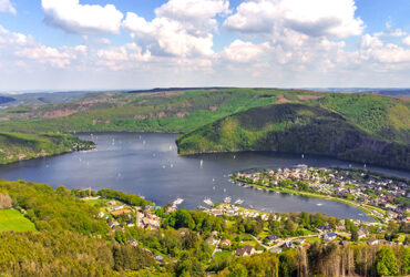 Panorama sur une forets et un lac