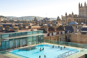 Vue panoramiques sur Bath, ses bains et ses toits
