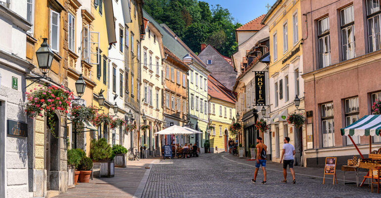 Les ruelles colorées de Ljubljana