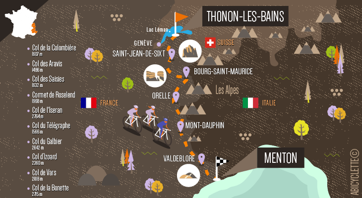 Carte séjour La Traversée des Alpes